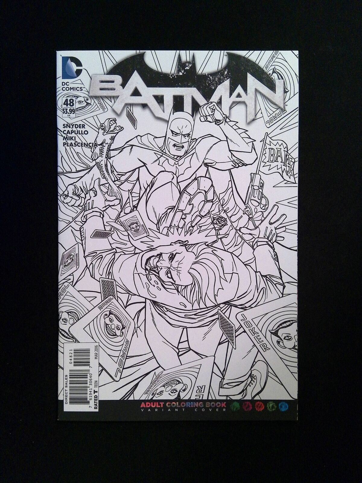 Batman #48B DC Comics 2016 NM+ Adult Coloring Book Variant