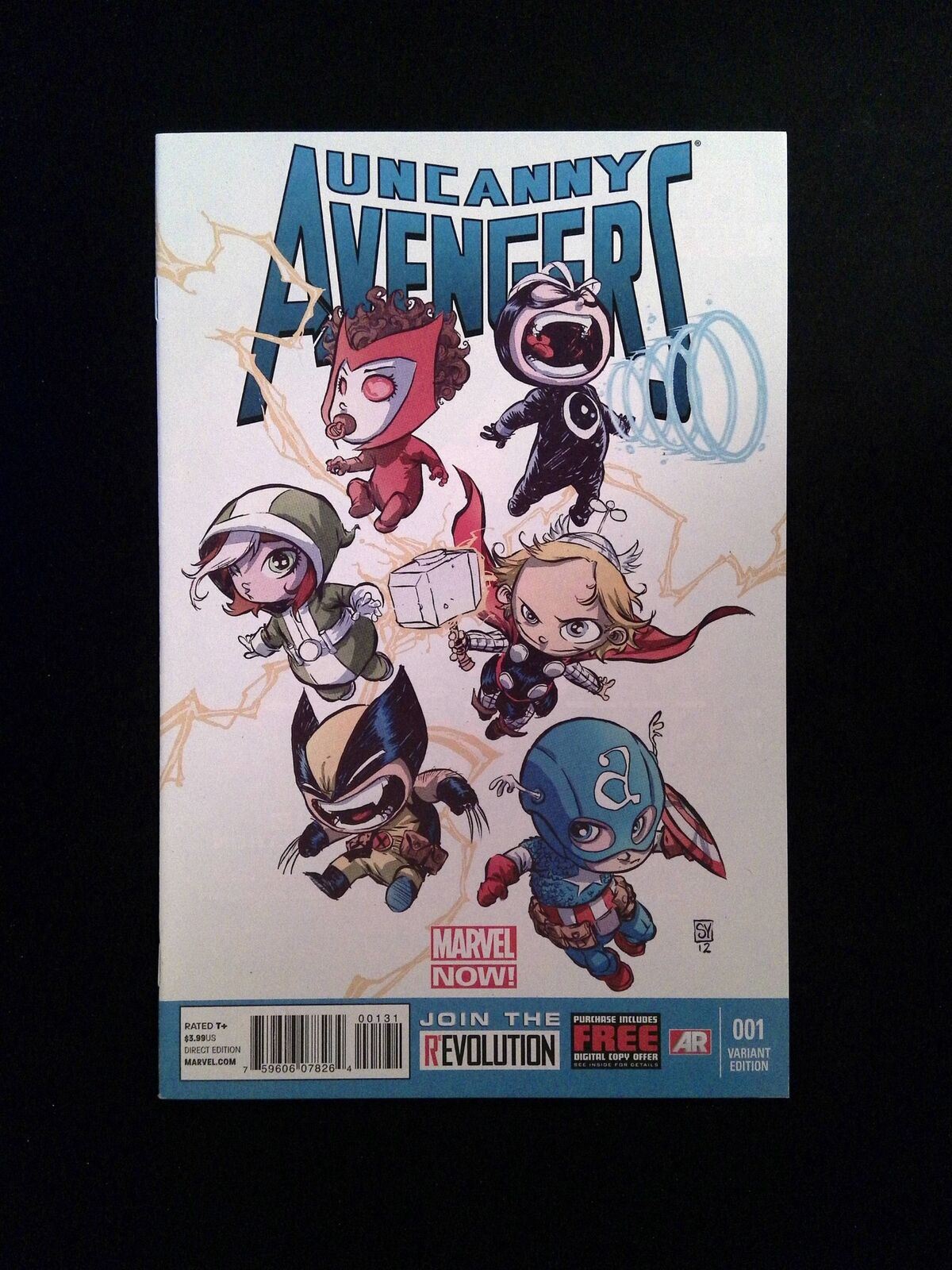 Uncanny Avengers #1C MARVEL Comics 2012 VF/NM YOUNG VARIANT
