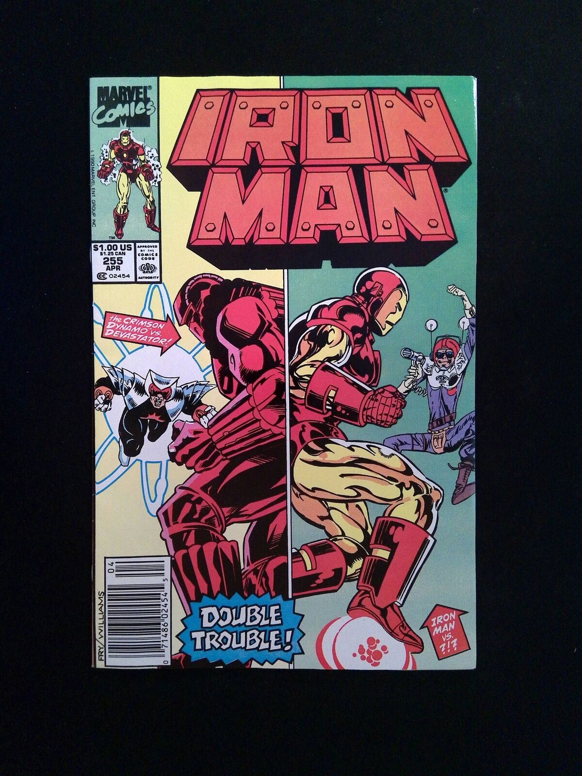 Iron Man #255 MARVEL Comics 1990 FN/VF NEWSSTAND