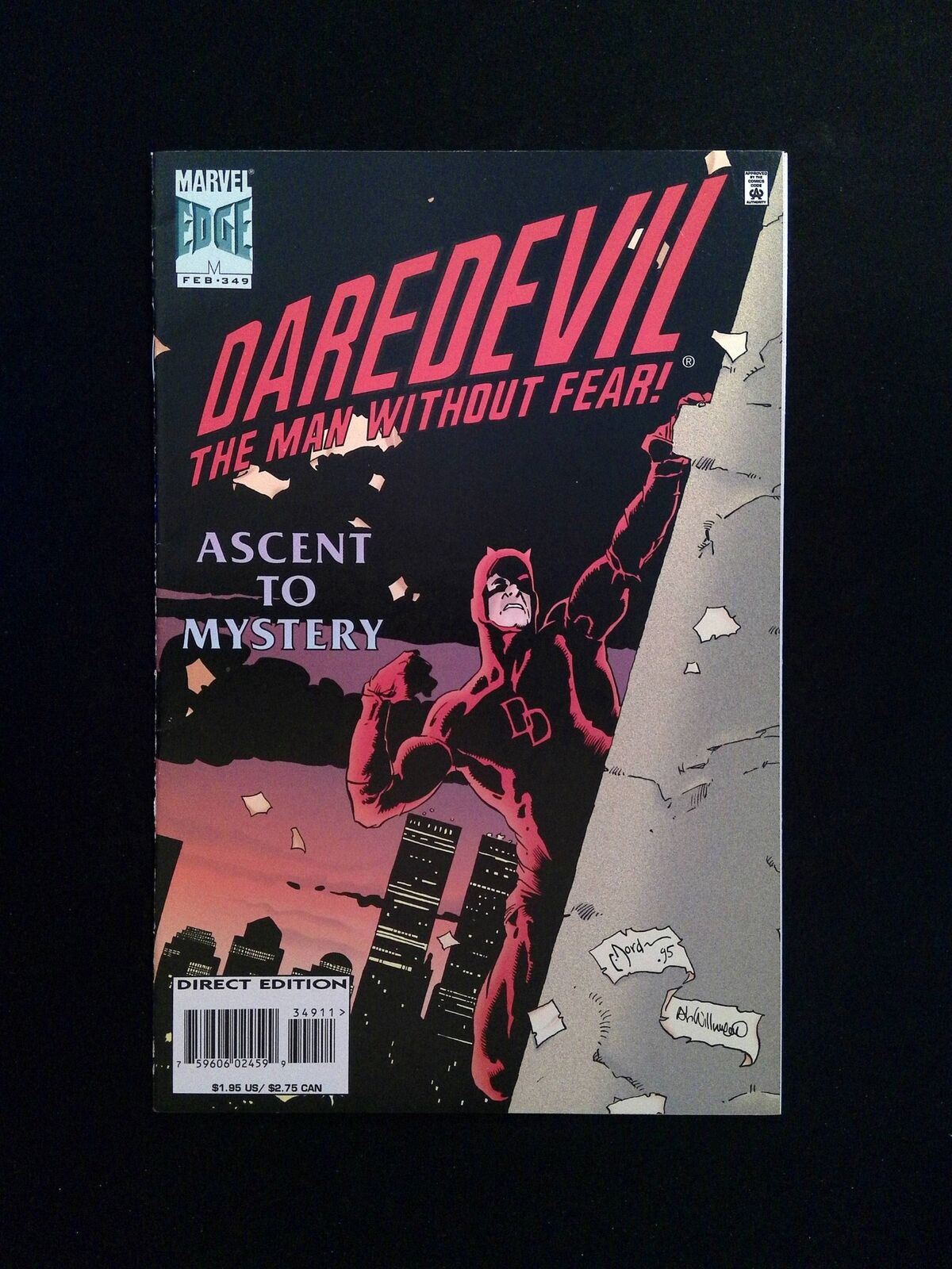 Daredevil #349 MARVEL Comics 1996 VF+ WAGNER VARIANT