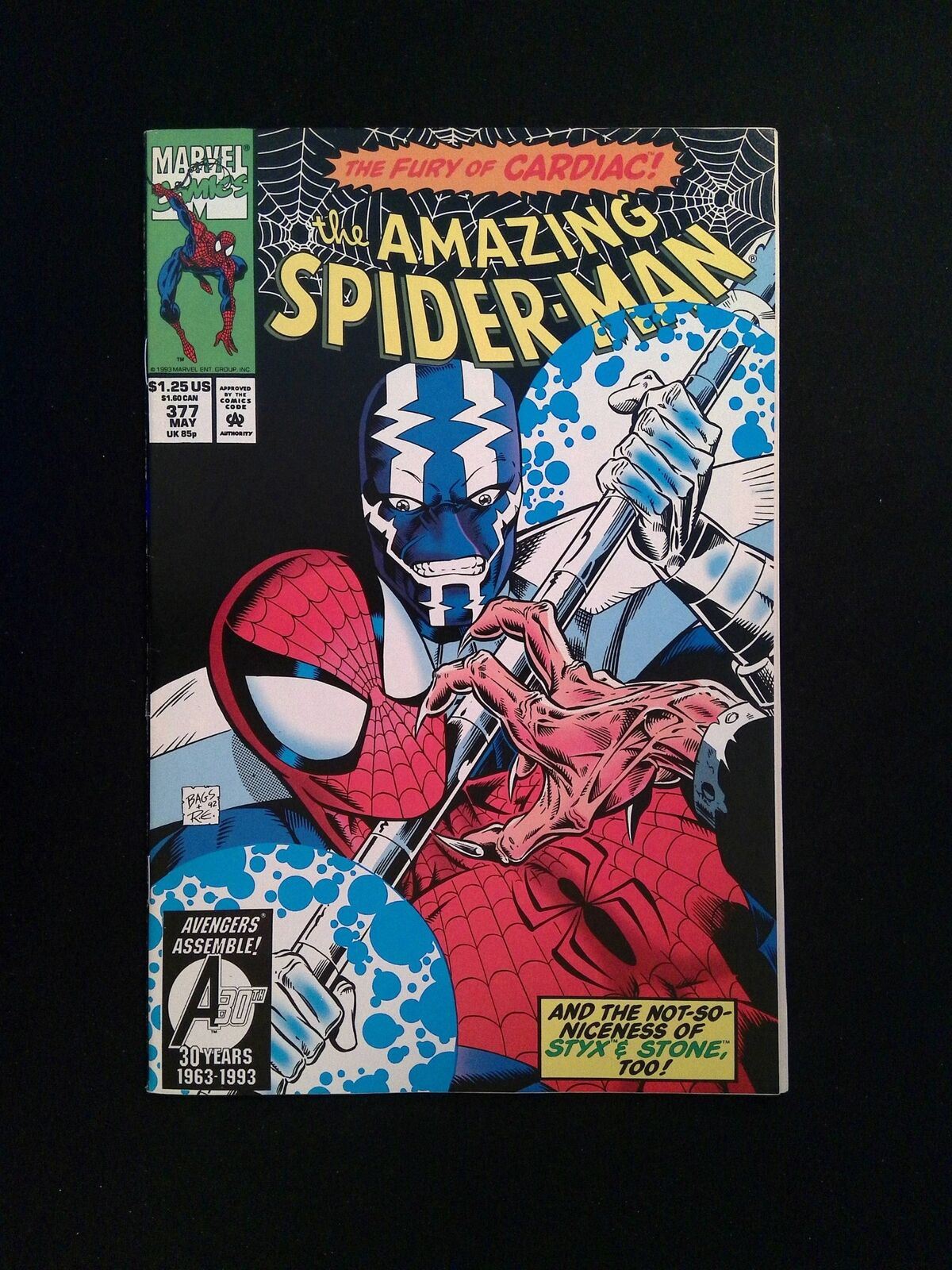 Amazing Spider-Man #377 MARVEL Comics 1993 VF+ KEOWN VARIANT