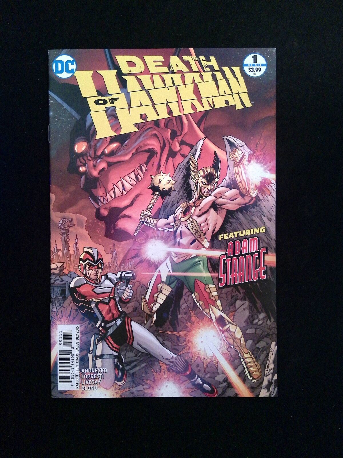 Death Of Hawkman #1 DC Comics 2016 NM-
