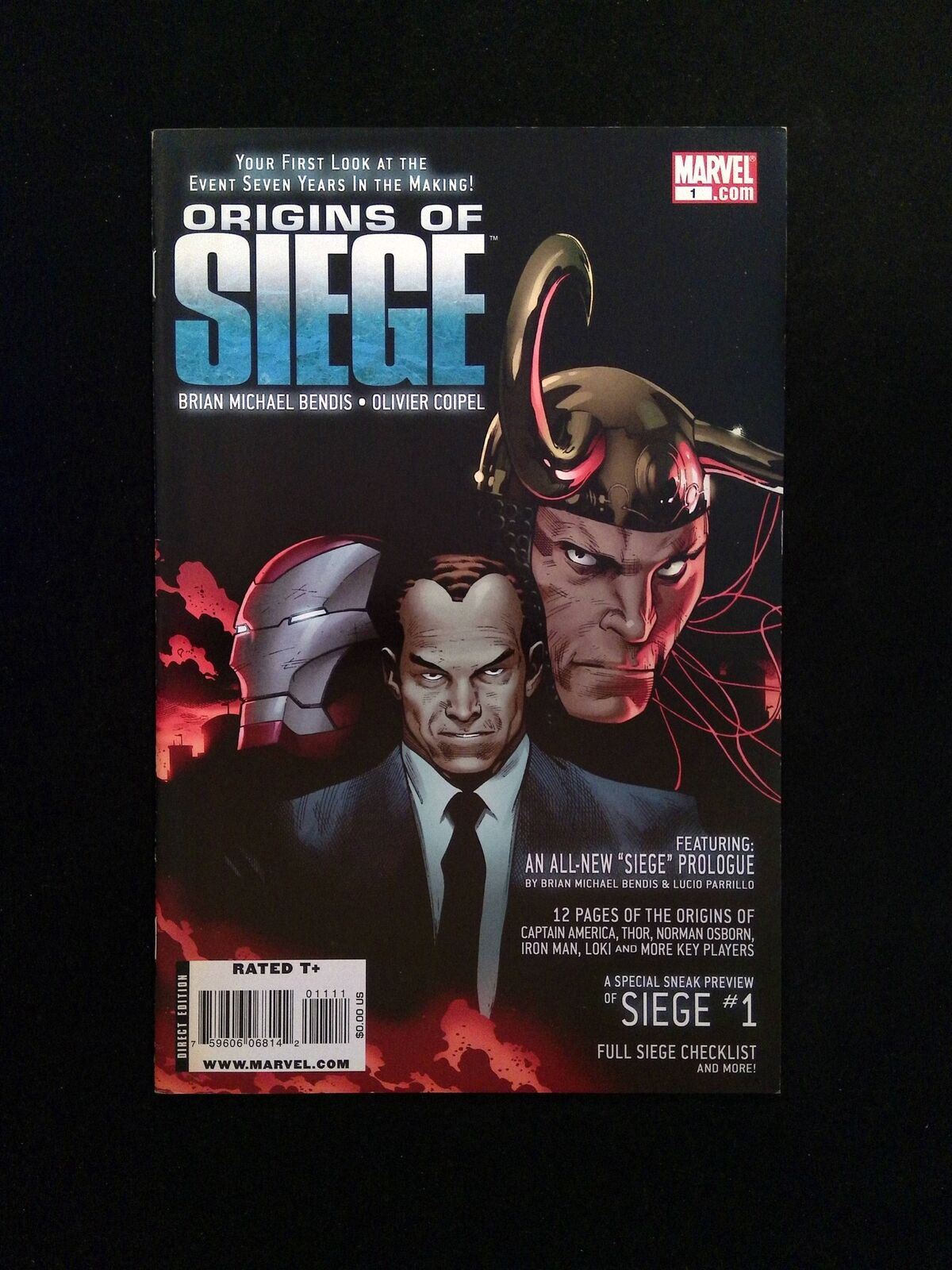 Origins Of Siege #1 Marvel Comics 2010 VF/NM