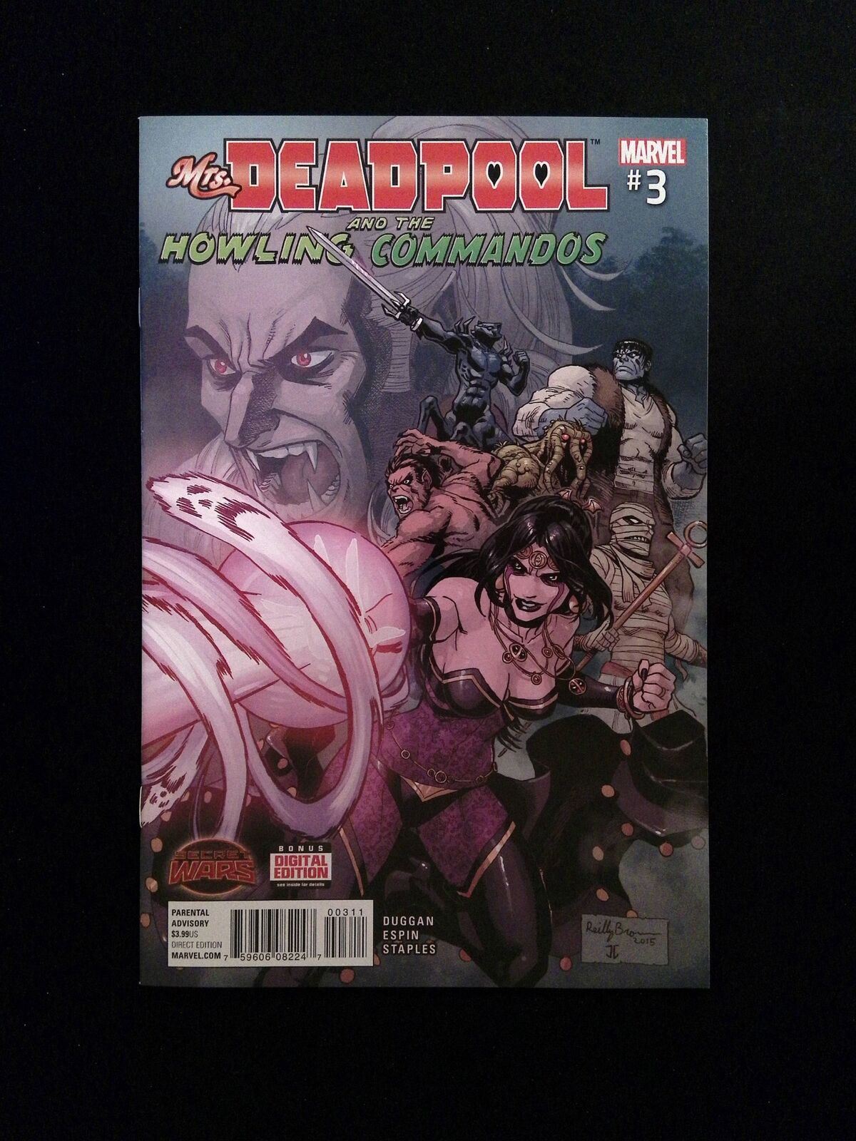 Mrs. Deadpool and the Howling Commandos #3 MARVEL Comics 2015 VF/NM