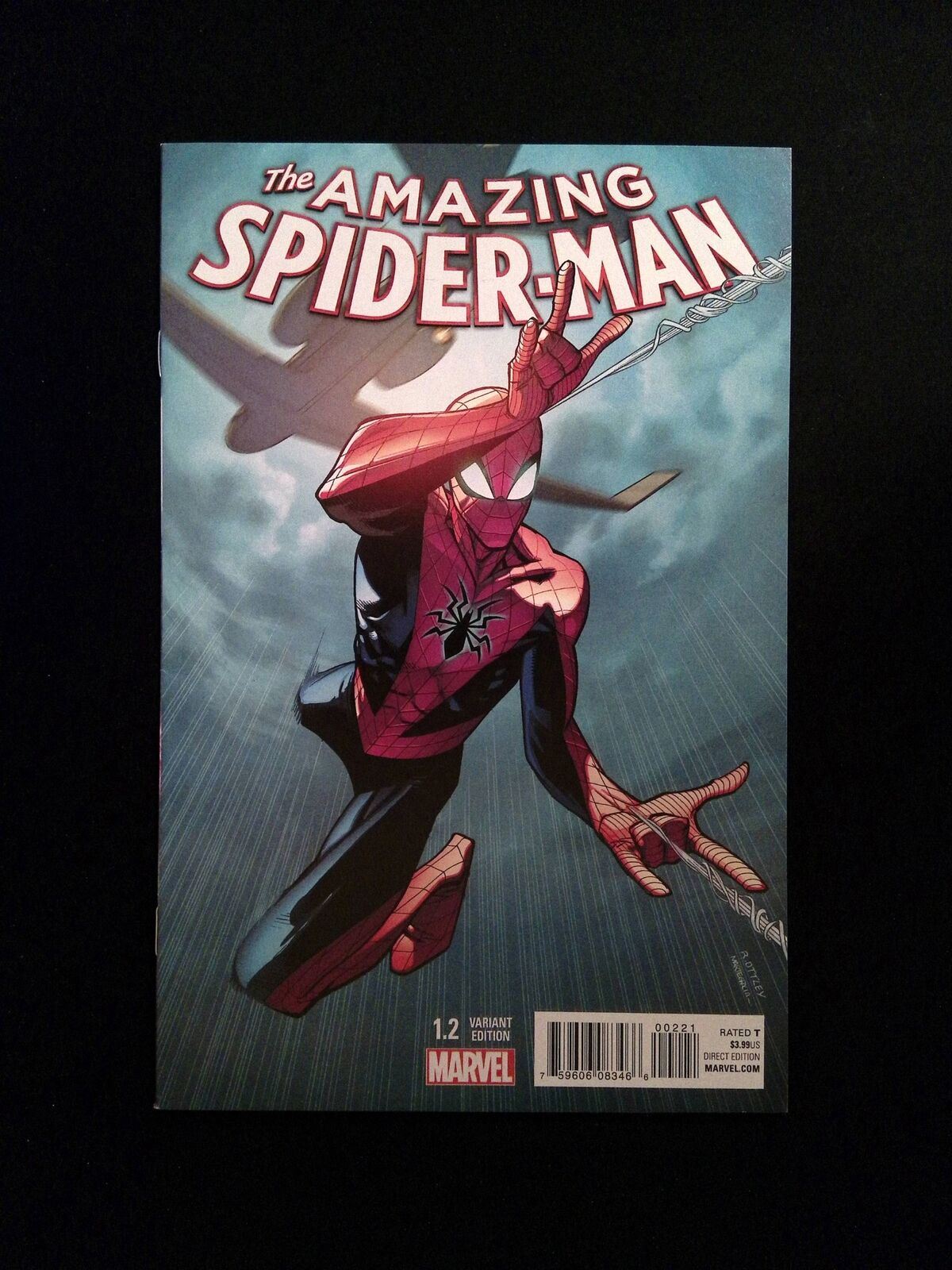 Amazing Spider-Man #1.2B (4TH SERIES) MARVEL Comics 2016 NM- OTTLEY VARIANT