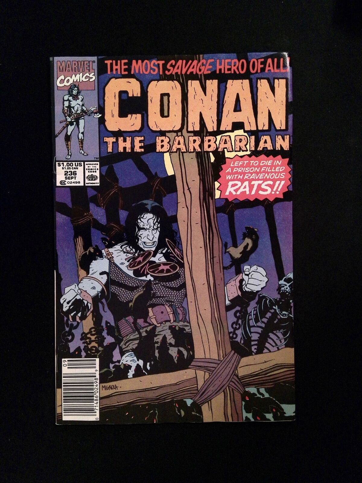 Conan The Barbarian #236 Marvel Comics 1990 FN Newsstand