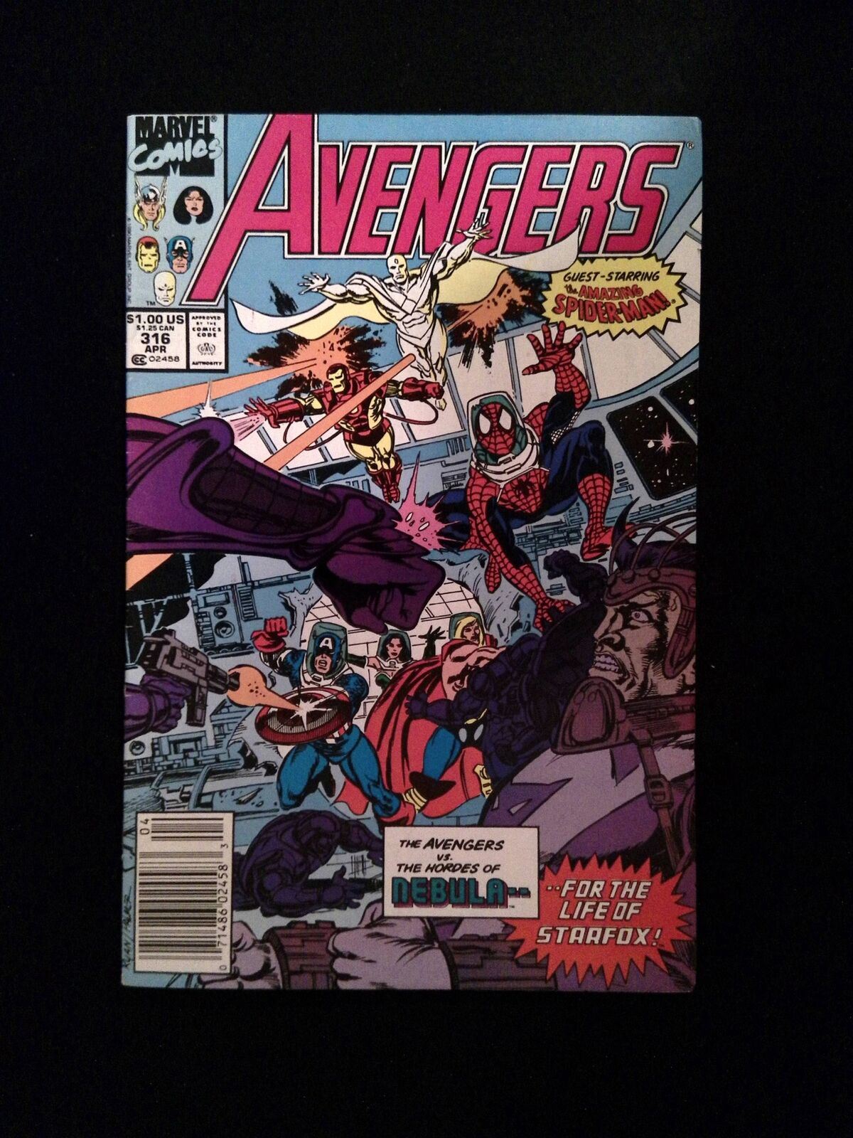 Avengers #316 MARVEL Comics 1990 VF NEWSSTAND