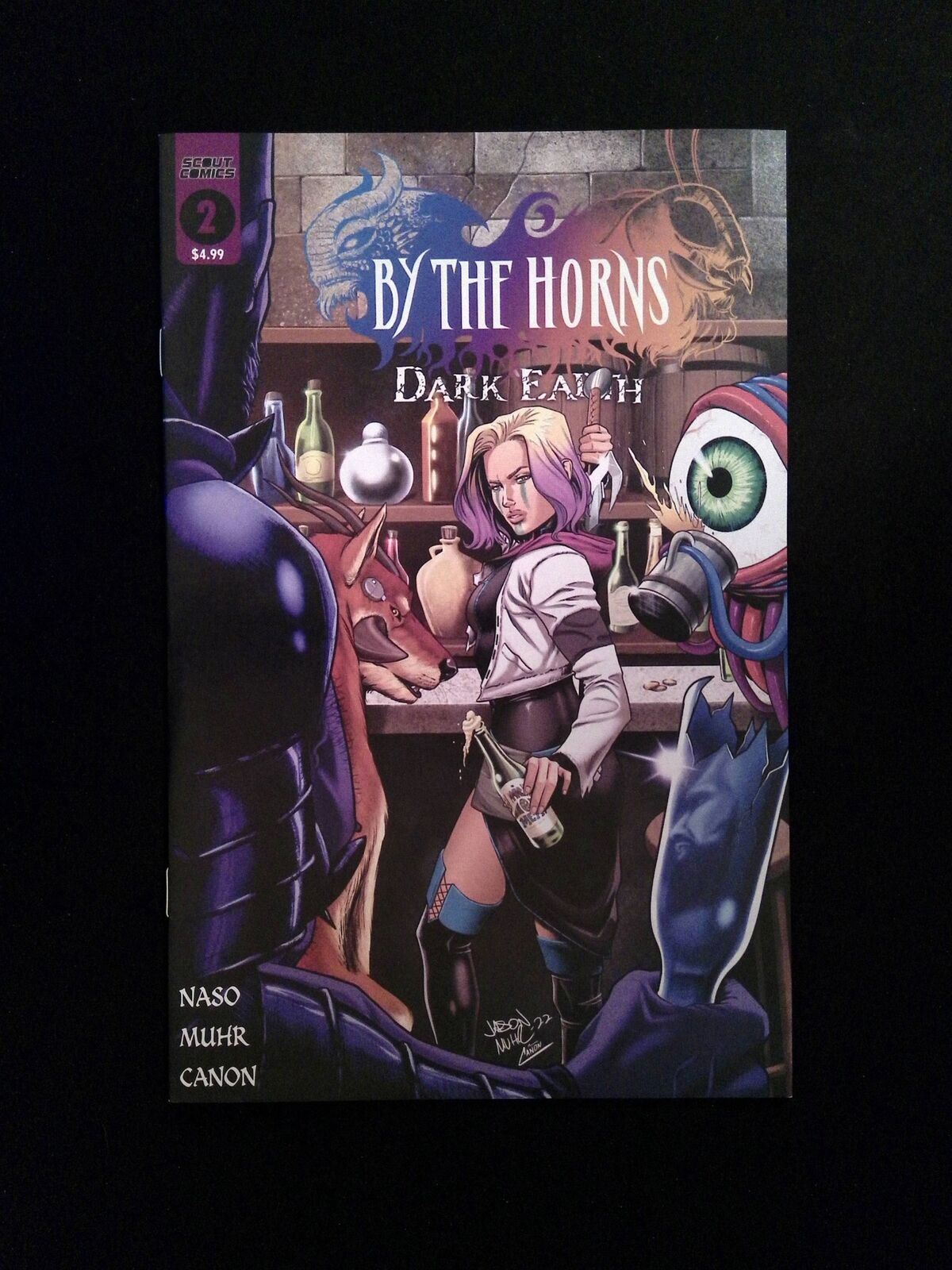 By The Horns Dark Earth #2 SCOUT Comics 2022 NM+
