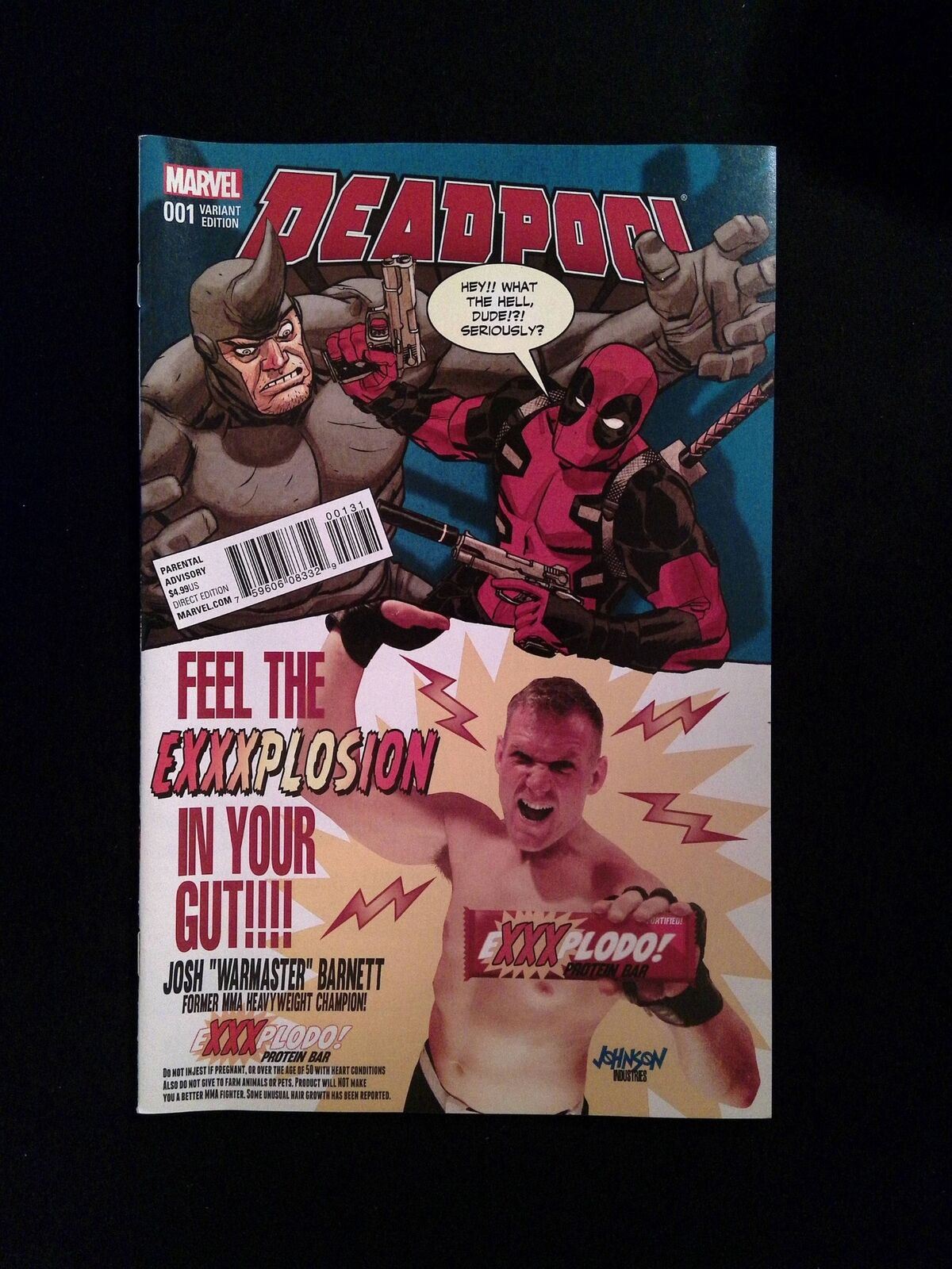 Deadpool #1 Marvel Comics 2016 NM Exxxplodo! Variant