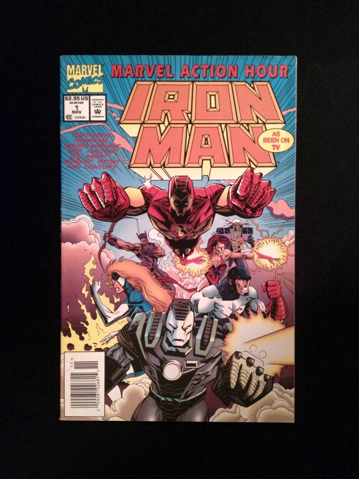 Marvel Action Hour Featuring Iron Man #1U Marvel 1994 VF+ Newsstand Unbagged