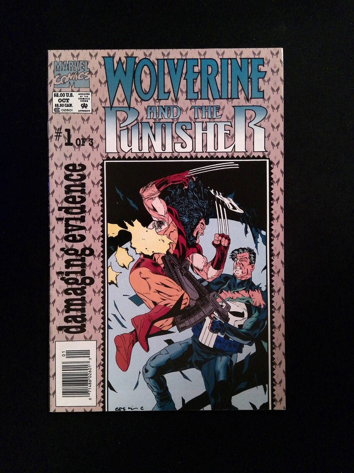 Wolverine and the Punisher Damaging Evidence #1 MARVEL 1993 VF+ NEWSSTAND