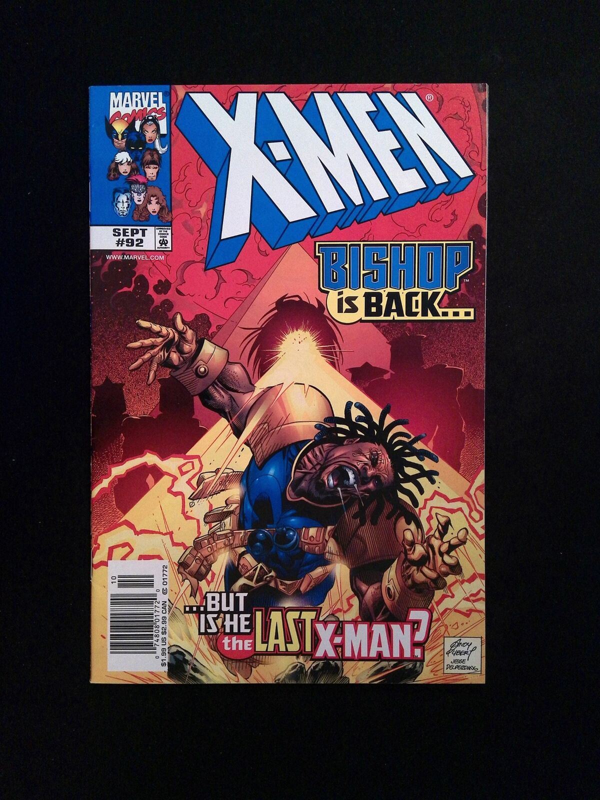 X-Men #92 MARVEL Comics 1999 VF+ NEWSSTAND