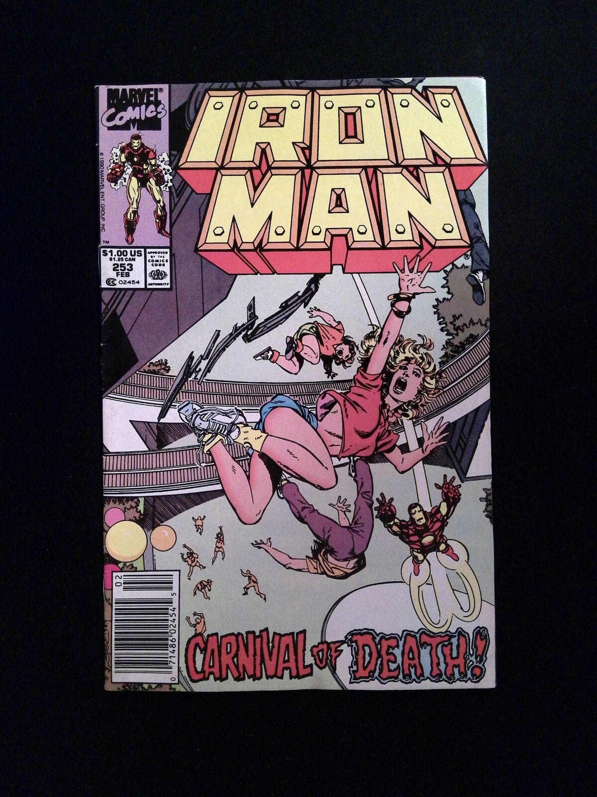 Iron Man #253 Marvel Comics 1990 VF Newsstand