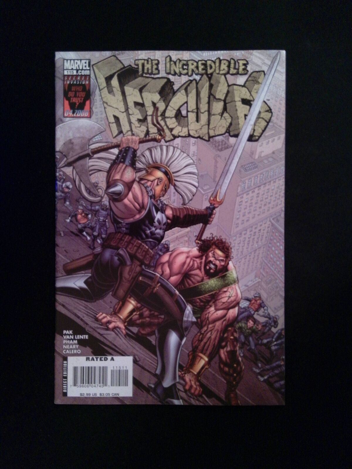 Incredible Hercules #115 MARVEL Comics 2008 NM