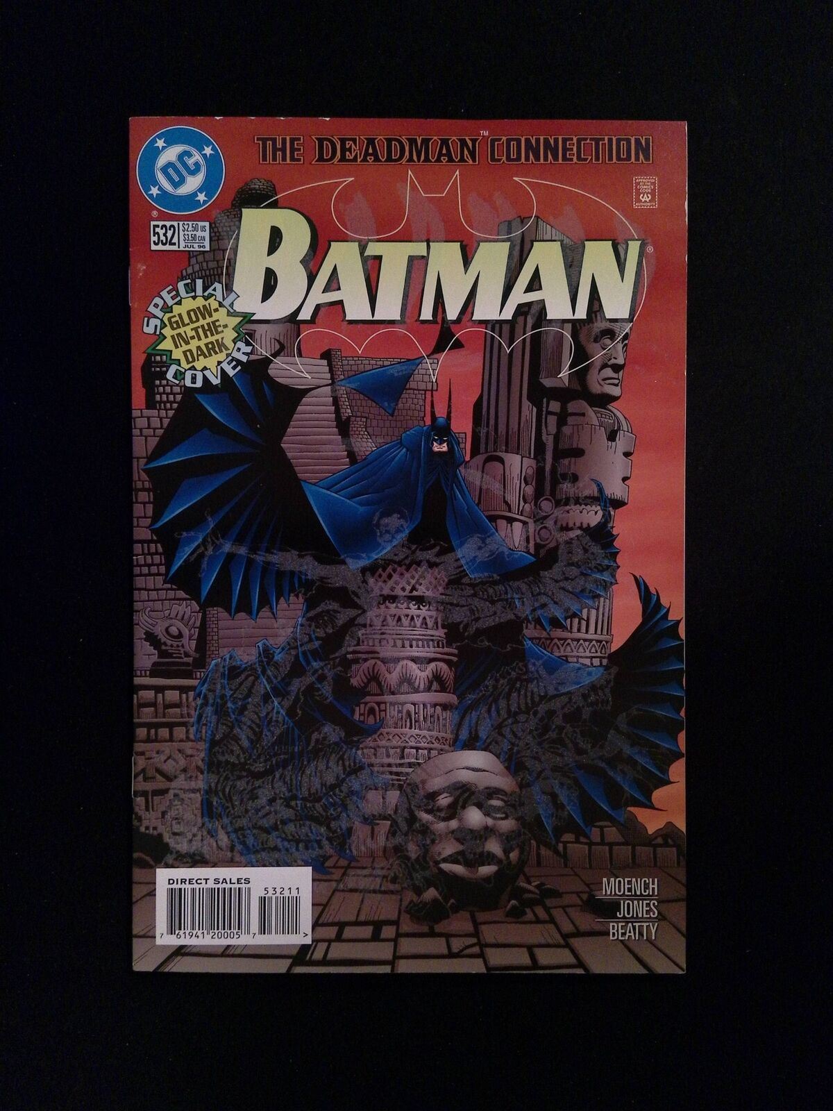 Batman #532D DC Comics 1996 VF+ VARIANT COVER,GLOW IN THE DARK