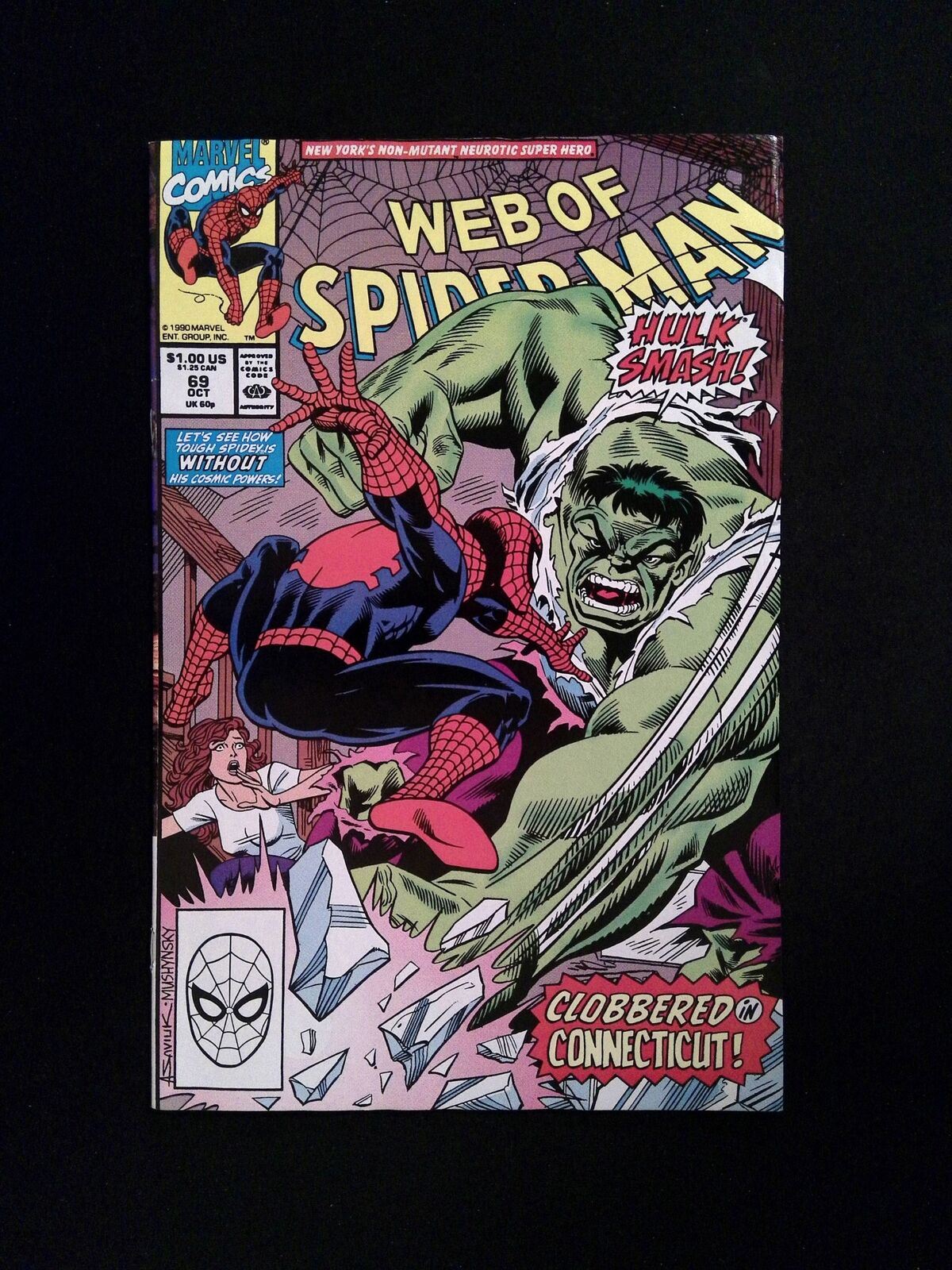 Web of Spider-Man #69 MARVEL Comics 1990 FN