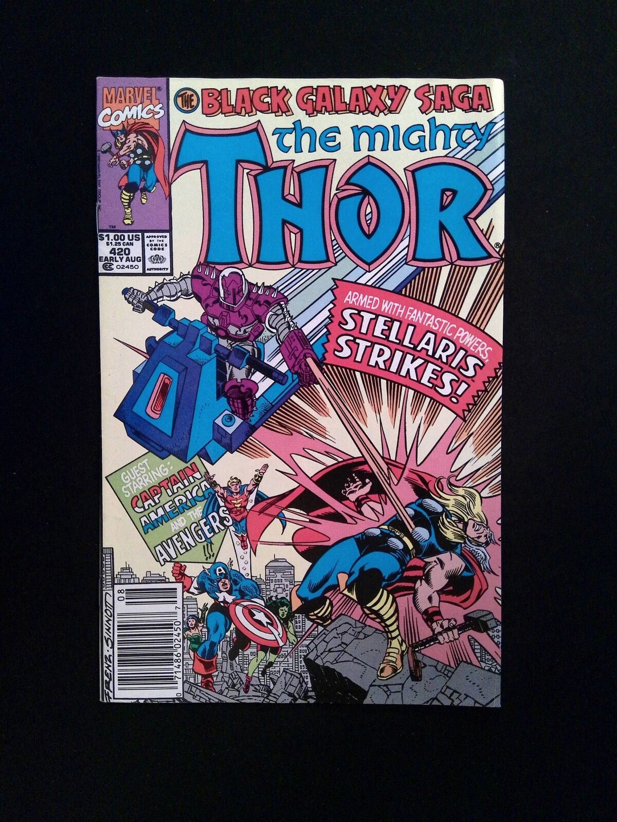 Thor #420 MARVEL Comics 1990 VF+ NEWSSTAND