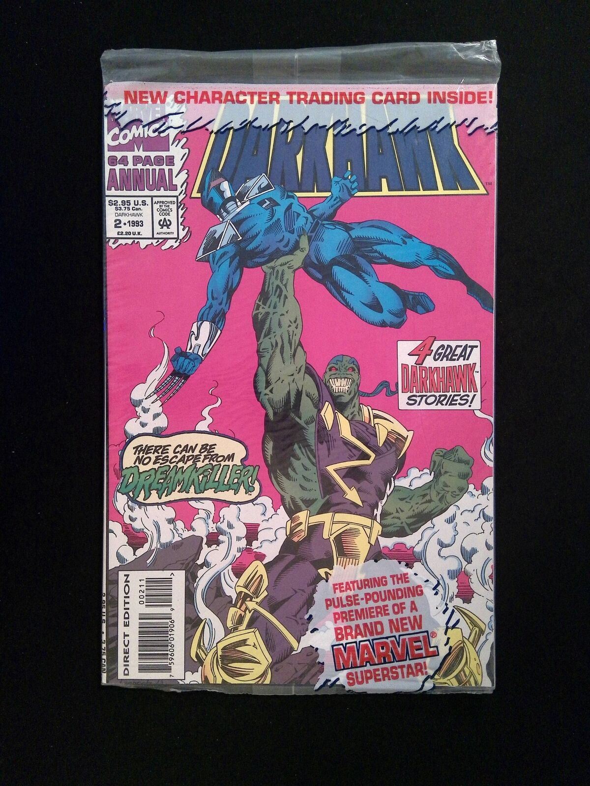 Darkhawk Annual #2N MARVEL Comics 1993 NM VARIANT COVERT
