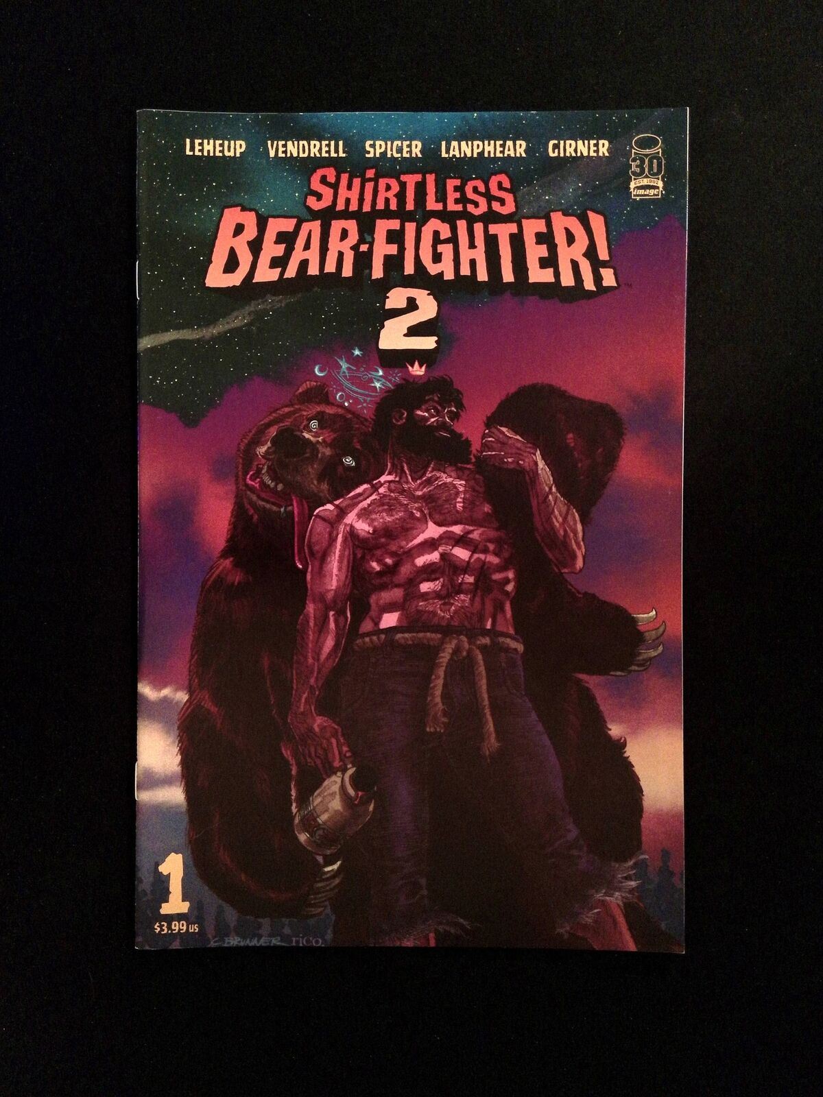 Shirtless Bear-Fighter 2 #1B IMAGE Comics 2022 NM BRUNNER VARIANT