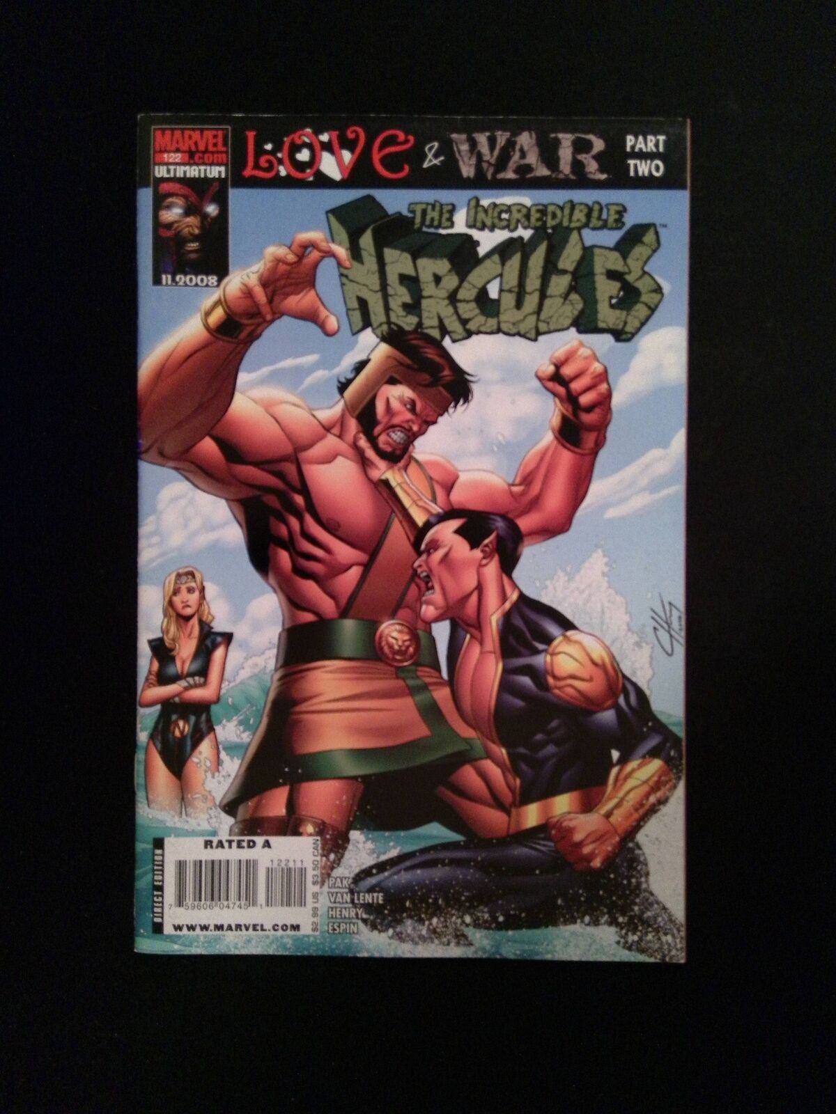 Incredible Hercules #122 MARVEL Comics 2008 VF+