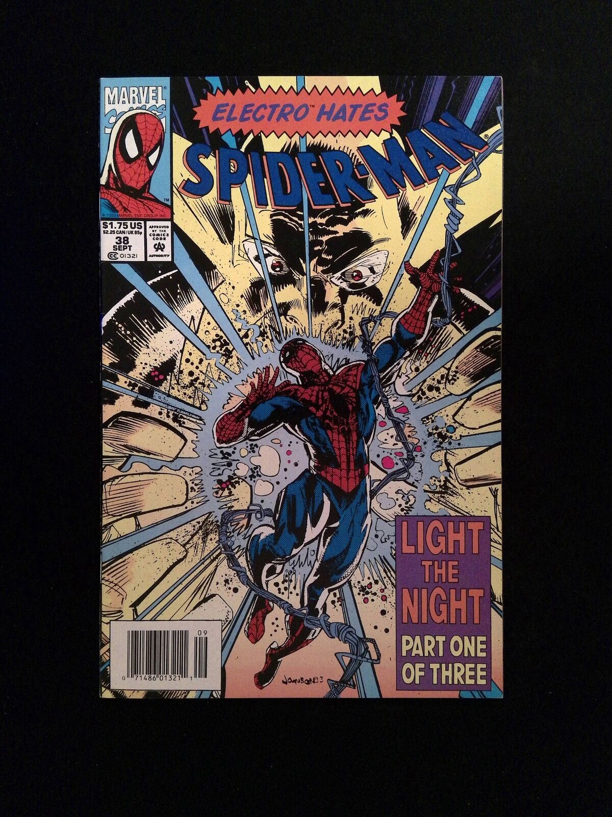 Spider Man #38 MARVEL Comics 1993 VF+ NEWSSTAND