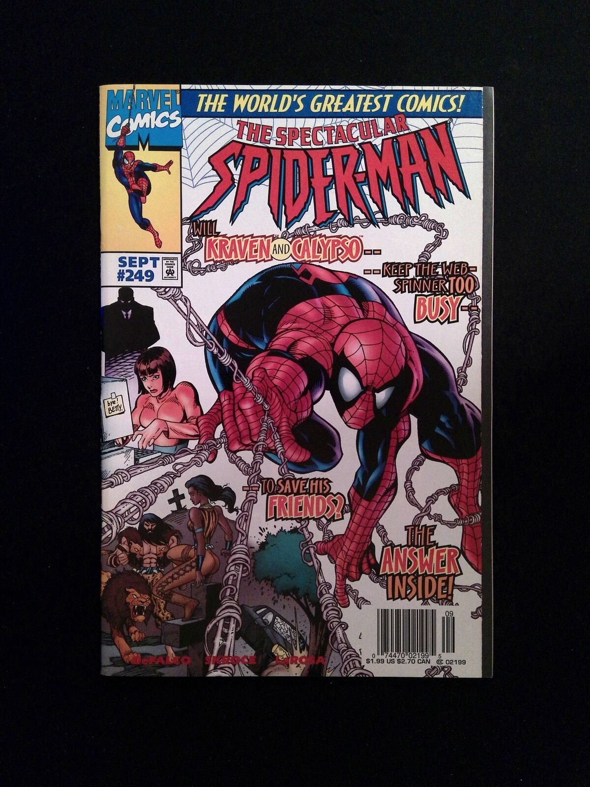 Spectacular Spider-Man #249 MARVEL Comics 1997 VF+ NEWSSTAND