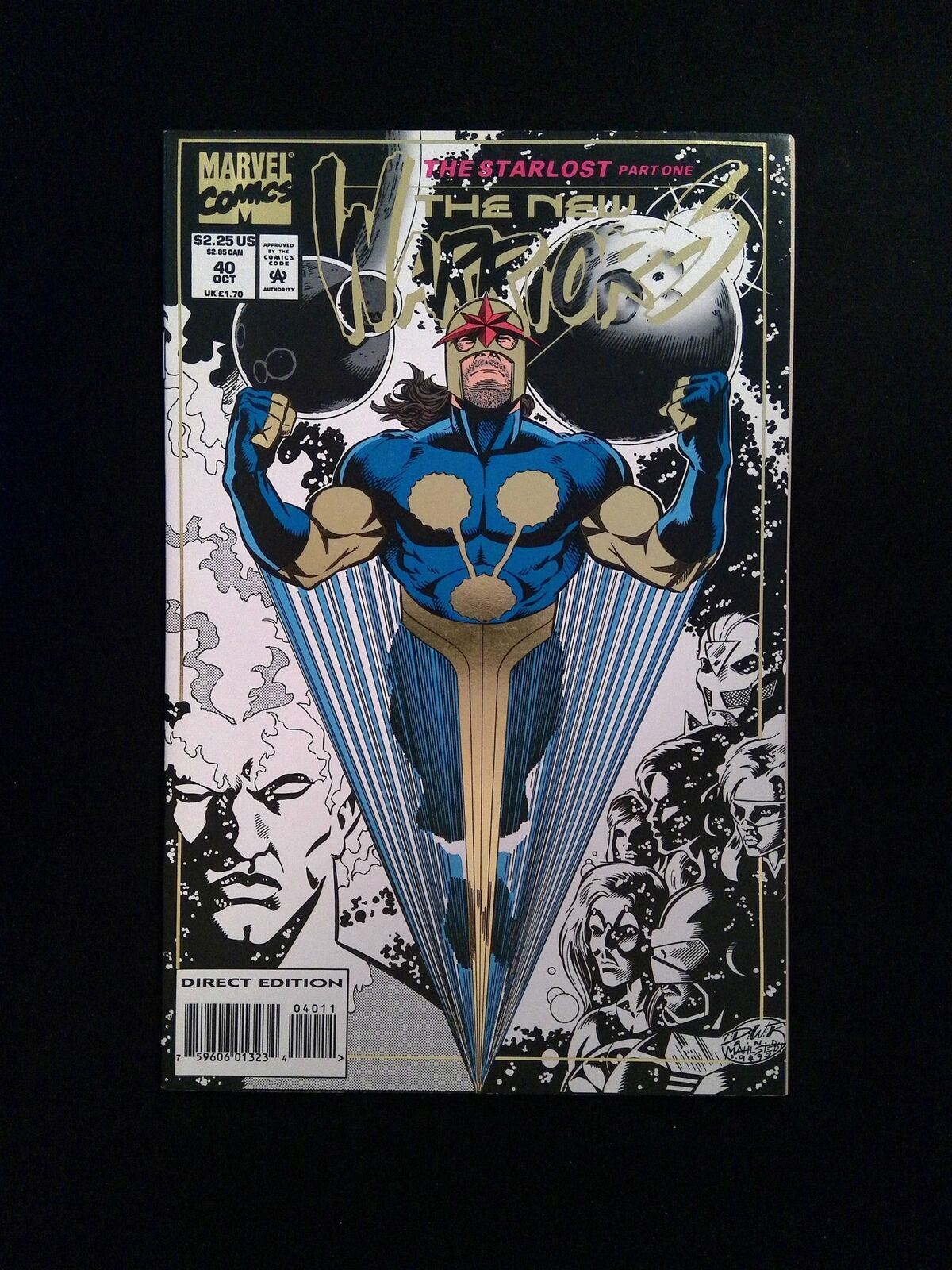 New Warriors #40 MARVEL Comics 1993 NM-