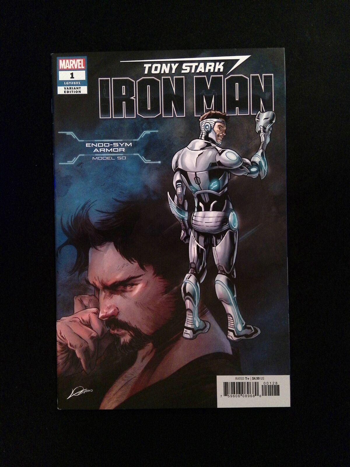 Tony Stark Iron Man #1MODEL50 MARVEL Comics 2018 VF/NM VARIANT COVER