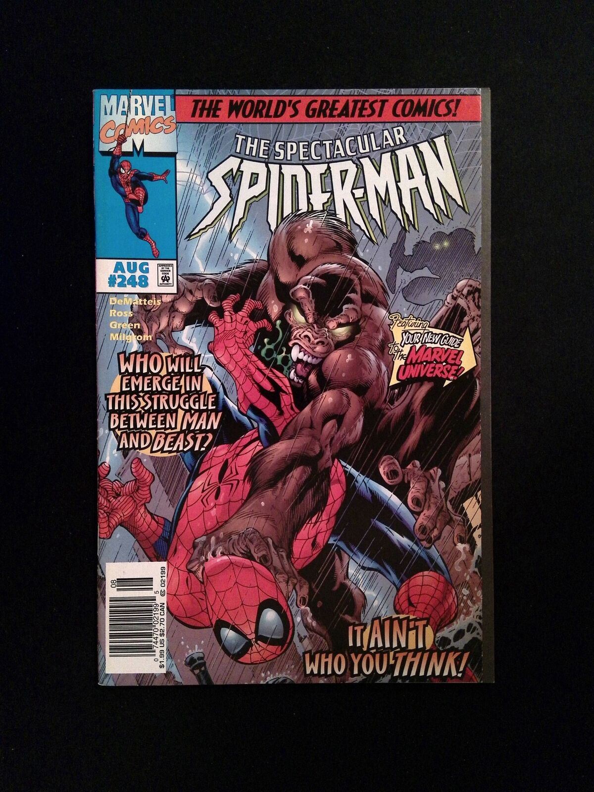 Spectaular Spider-Man #248 MARVEL Comics 1997 VF+ NEWSSTAND