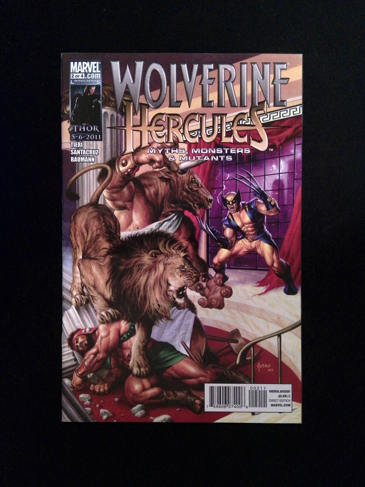 Wolverine Hercules Myths Monsters and Mutants #2 MARVEL Comics 2011 NM-