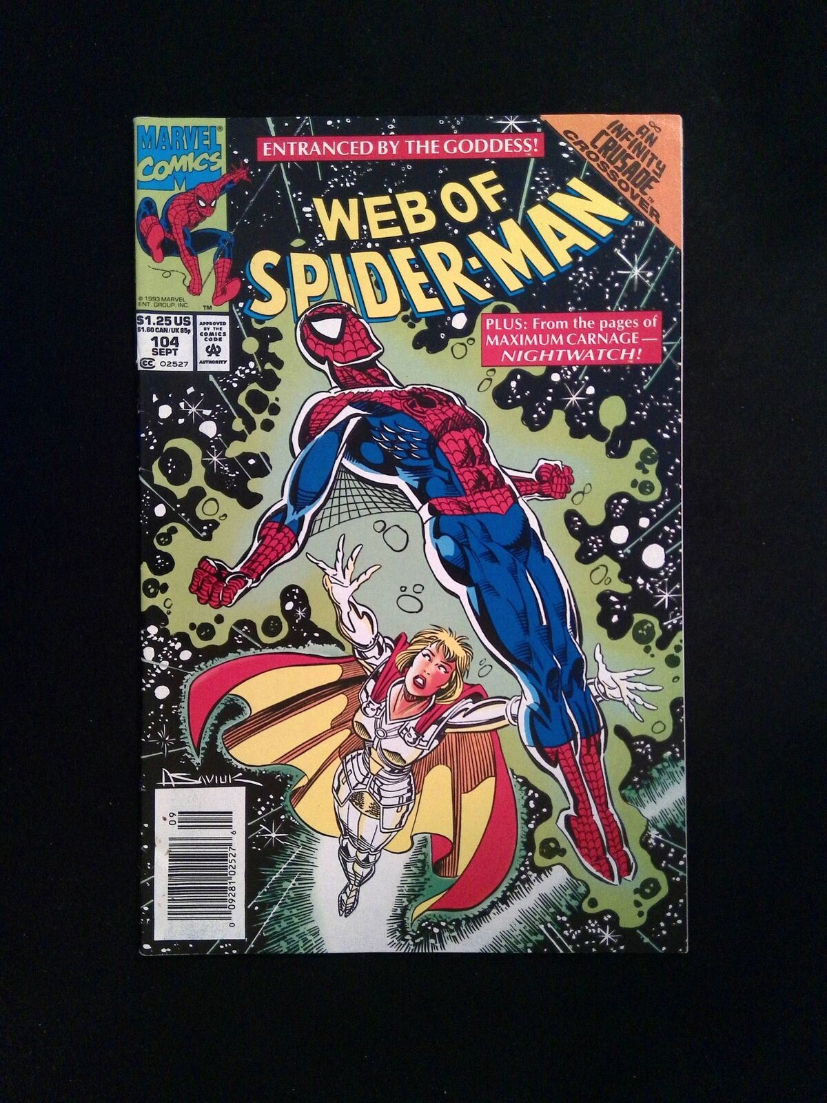 Web of Spider-Man #104 MARVEL Comics 1993 VF+ NEWSSTAND
