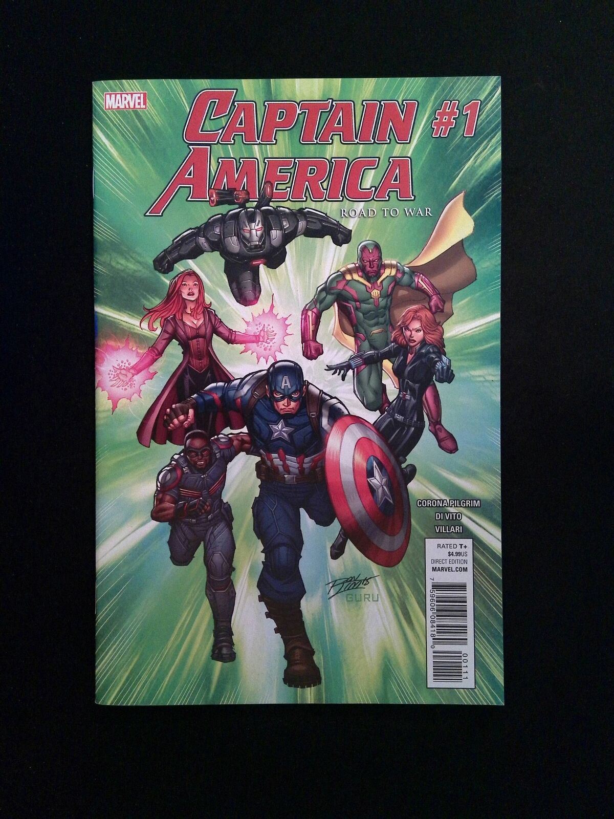 Captain America Road To War #1 MARVEL Comics 2016 NM