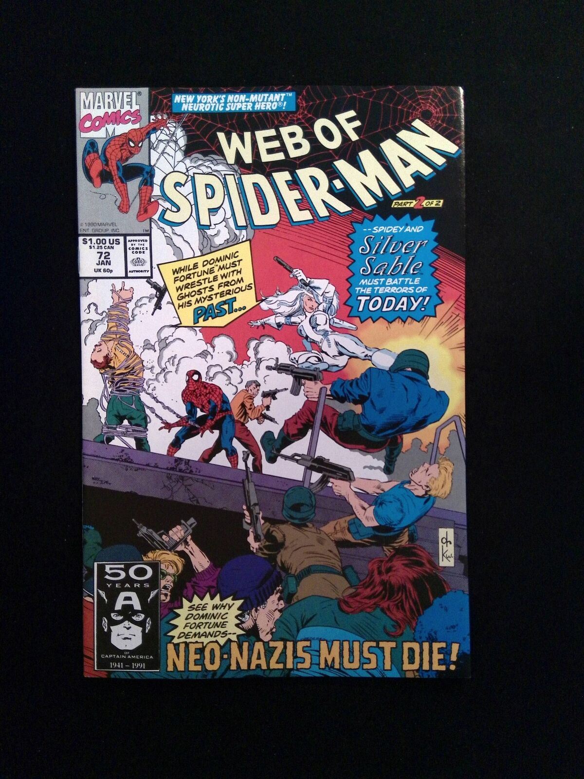 Web of Spider-Man #72 MARVEL Comics 1990 VF+