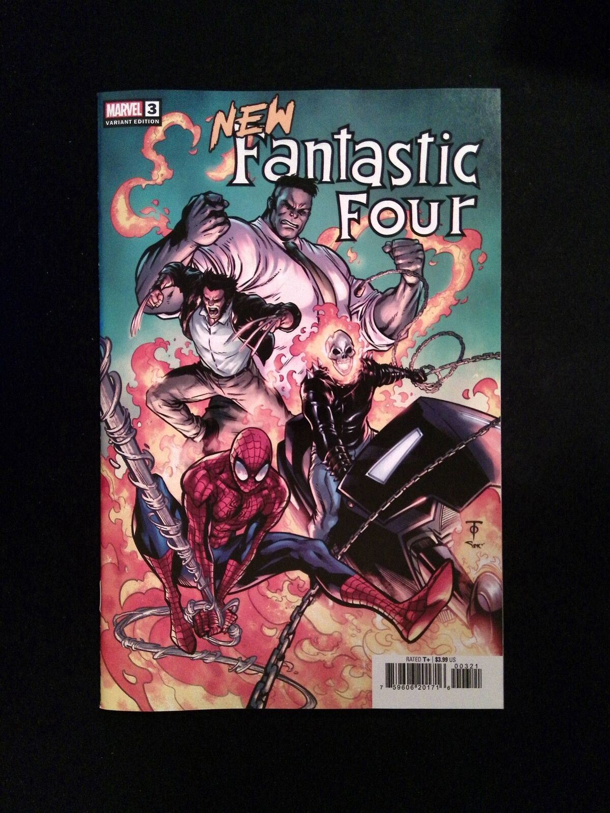 New Fantastic Four #3B MARVEL Comics 2022 VF/NM TO VARIANT