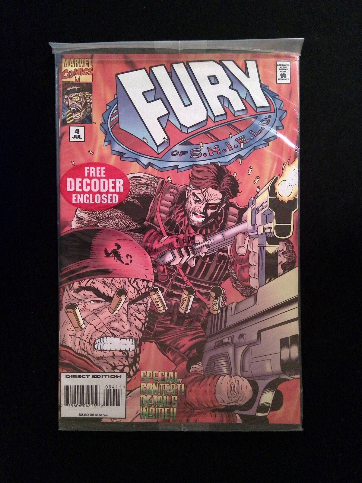 Fury of SHIELD #4P MARVEL Comics 1995 VF+