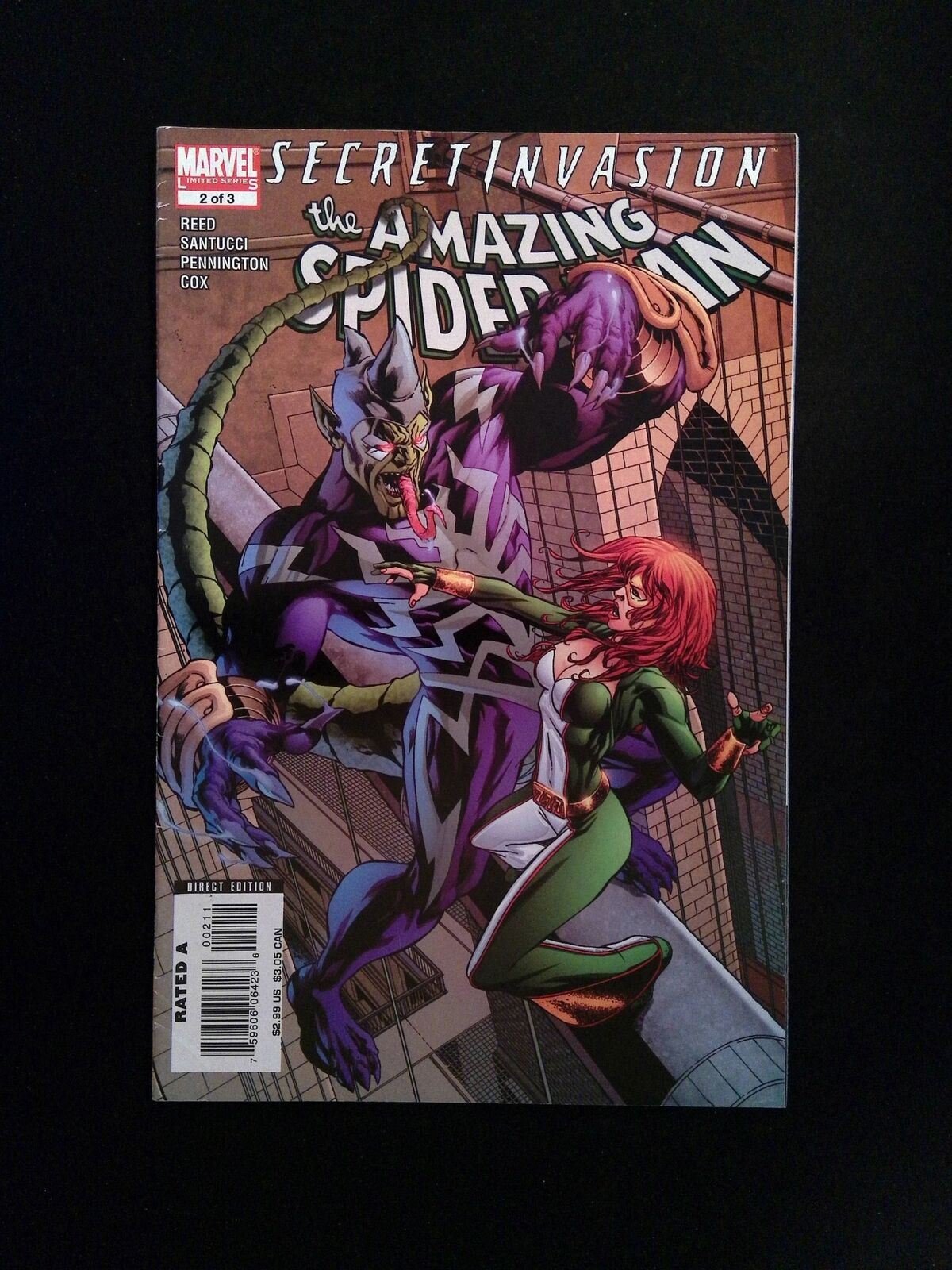 Secret Invasion Amazing Spider-Man #2 MARVEL Comics 2008 VF