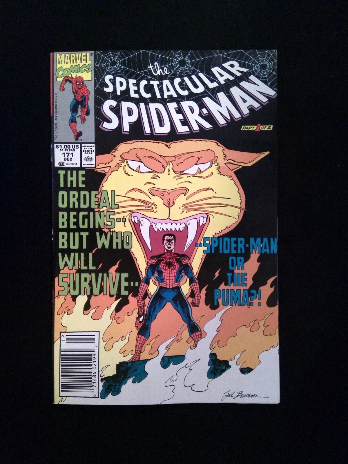 Spectacular Spider-Man #171 MARVEL Comics 1990 VF- NEWSSTAND