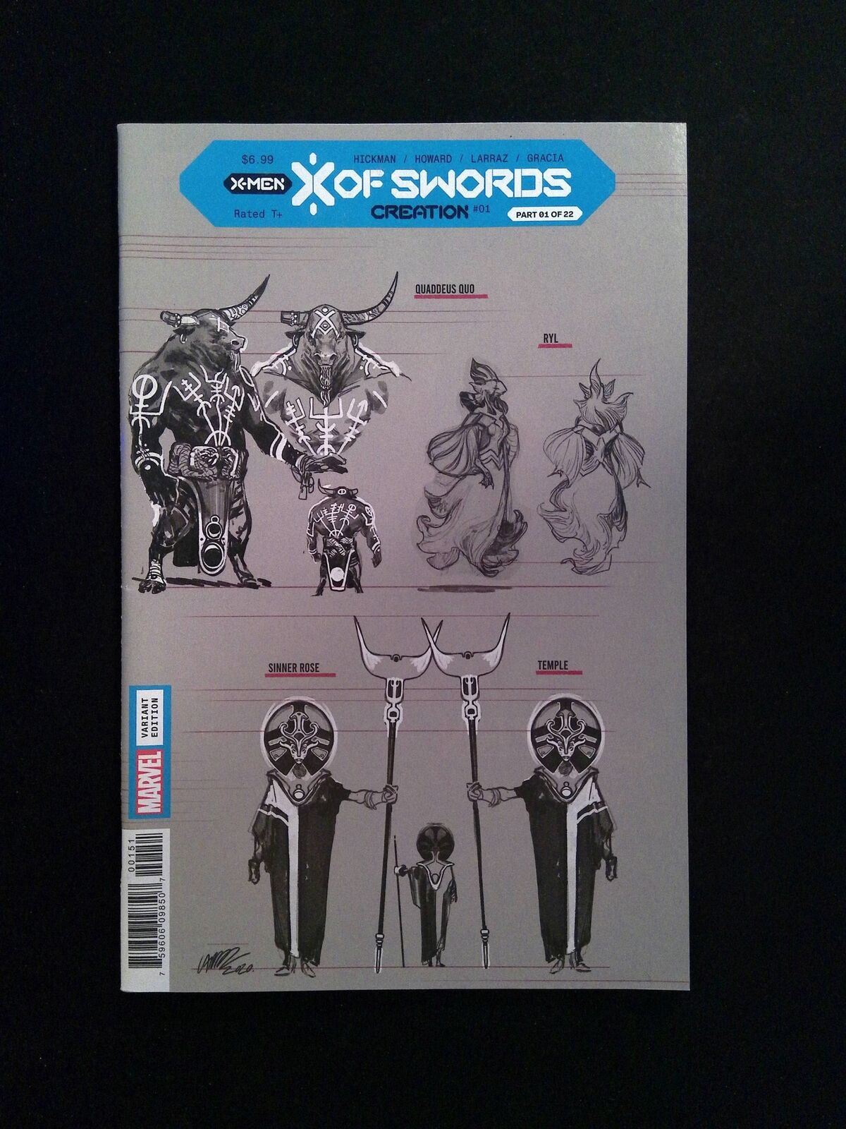 X Of Swords Creation #1C MARVEL Comics 2020 VF+ LARRAZ VARIANT
