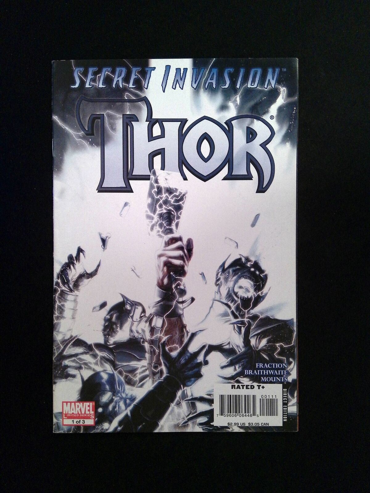 Secret Invasion Thor #1 MARVEL Comics 2008 VF+