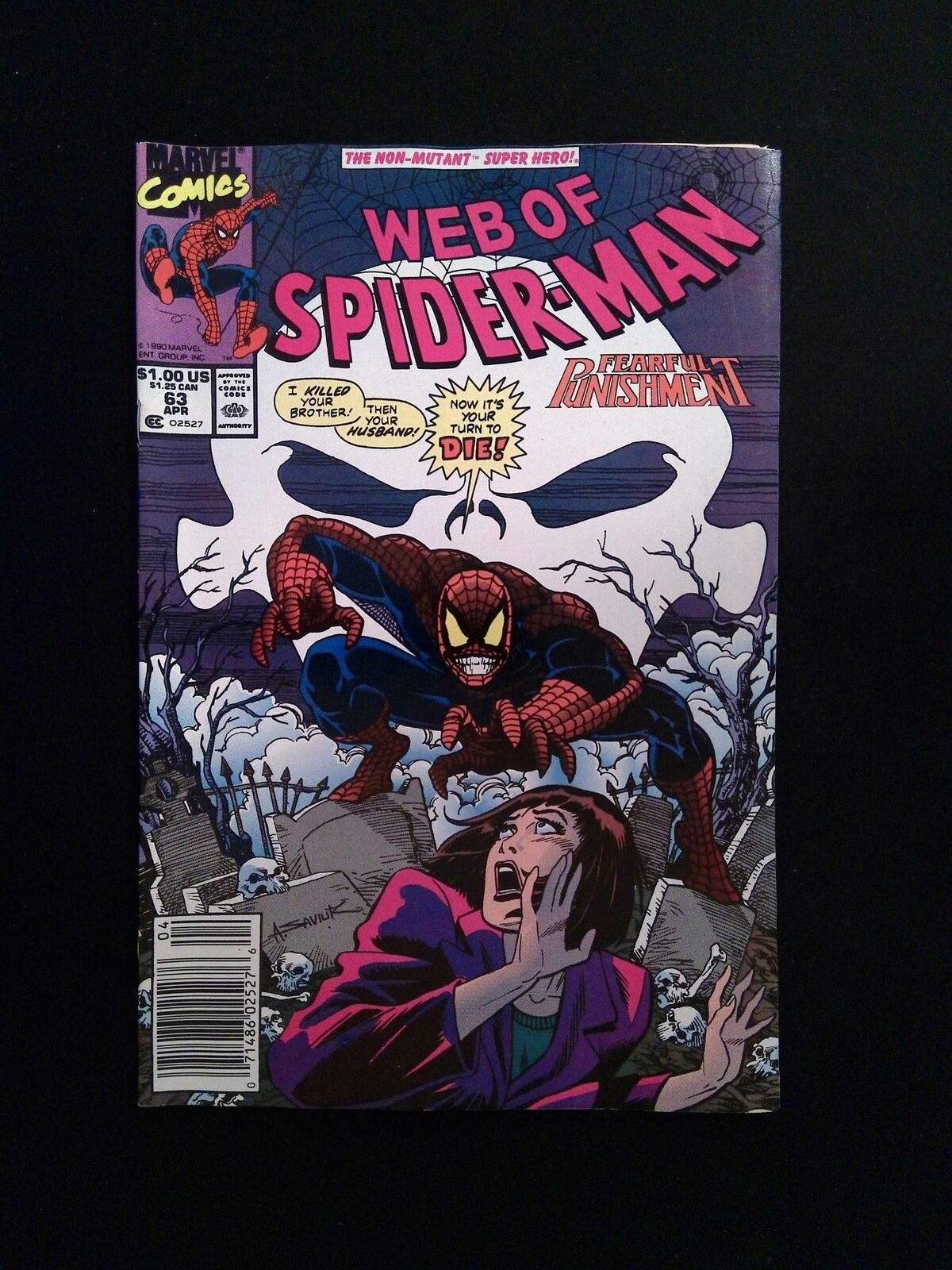 Web Of Spider-Man #63 Marvel Comics 1990 FN Newsstand