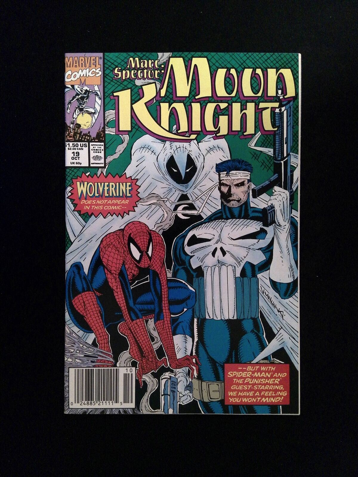 Marc Spector Moon Knight #19 Marvel Comics 1990 VF/NM Newsstand