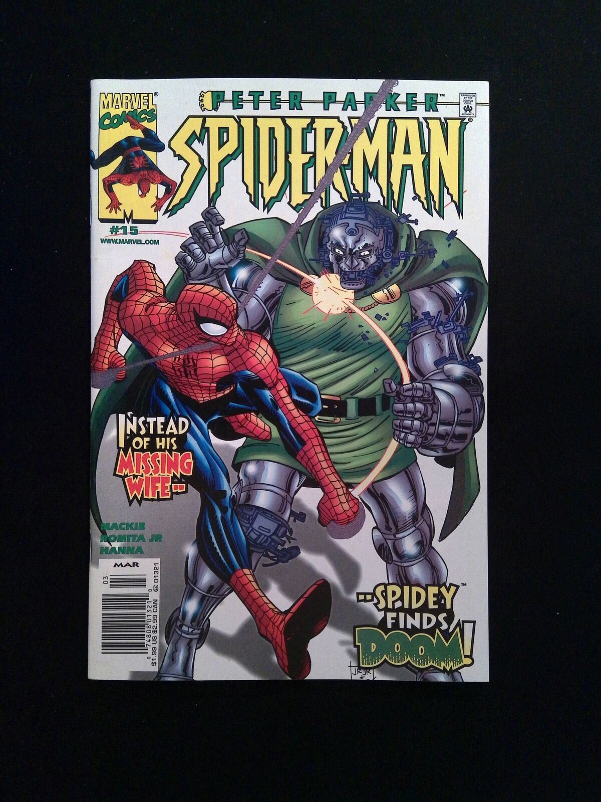 Peter Parker Spider-Man #15 MARVEL Comics 2000 VF+ NEWSSTAND