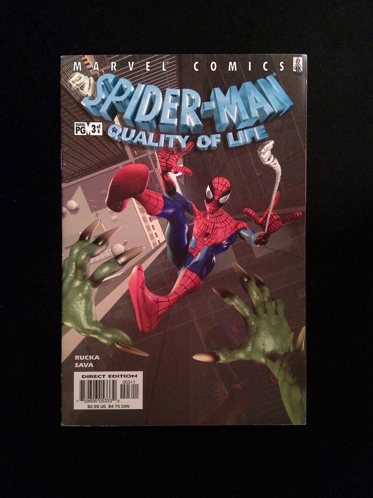 Spider-Man Quality Of LIfe #3 Marvel Comics 2002 VF/NM
