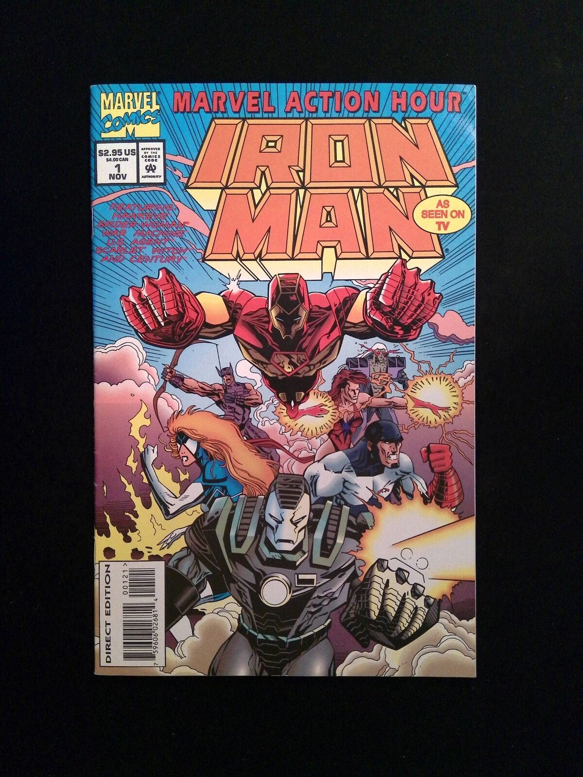 Marvel Action Hour Featuring Iron Man #1A.U MARVEL 1994 VF+ WILLIAMS VARIANT