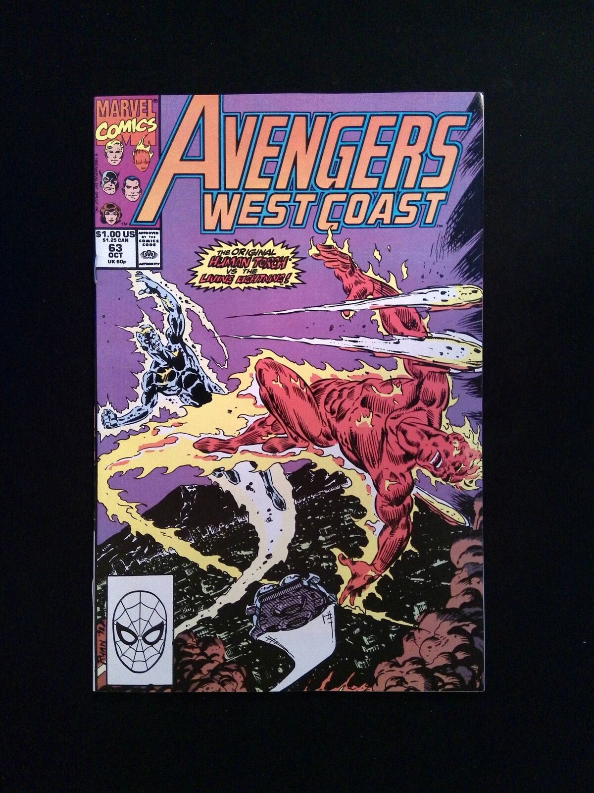 West Coast Avengers #63 MARVEL Comics 1990 VF+