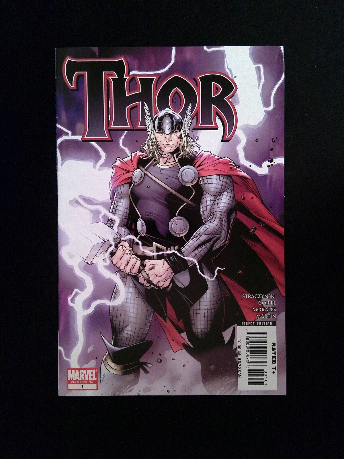 Thor #1REP.2ND (3RD SERIES) MARVEL Comics 2007 VF+ COIPEL VARIANT