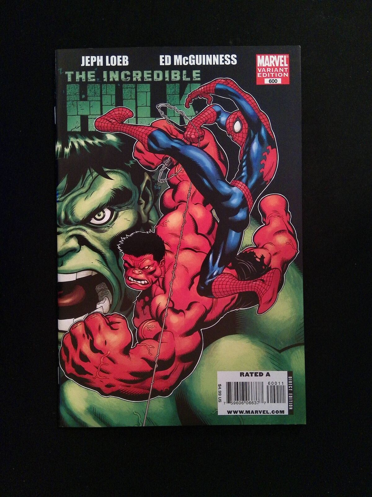 Incredible Hulk #600B (3rd Series) Marvel Comics 2009 NM- McGuinness Variant