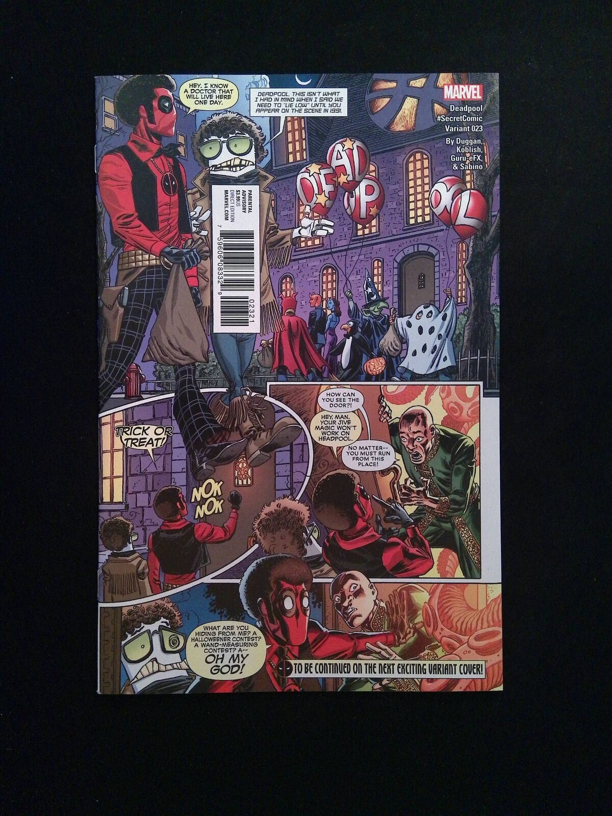 Deadpool #23B (4TH SERIES) MARVEL Comics 2017 NM KOBLISH VARIANT