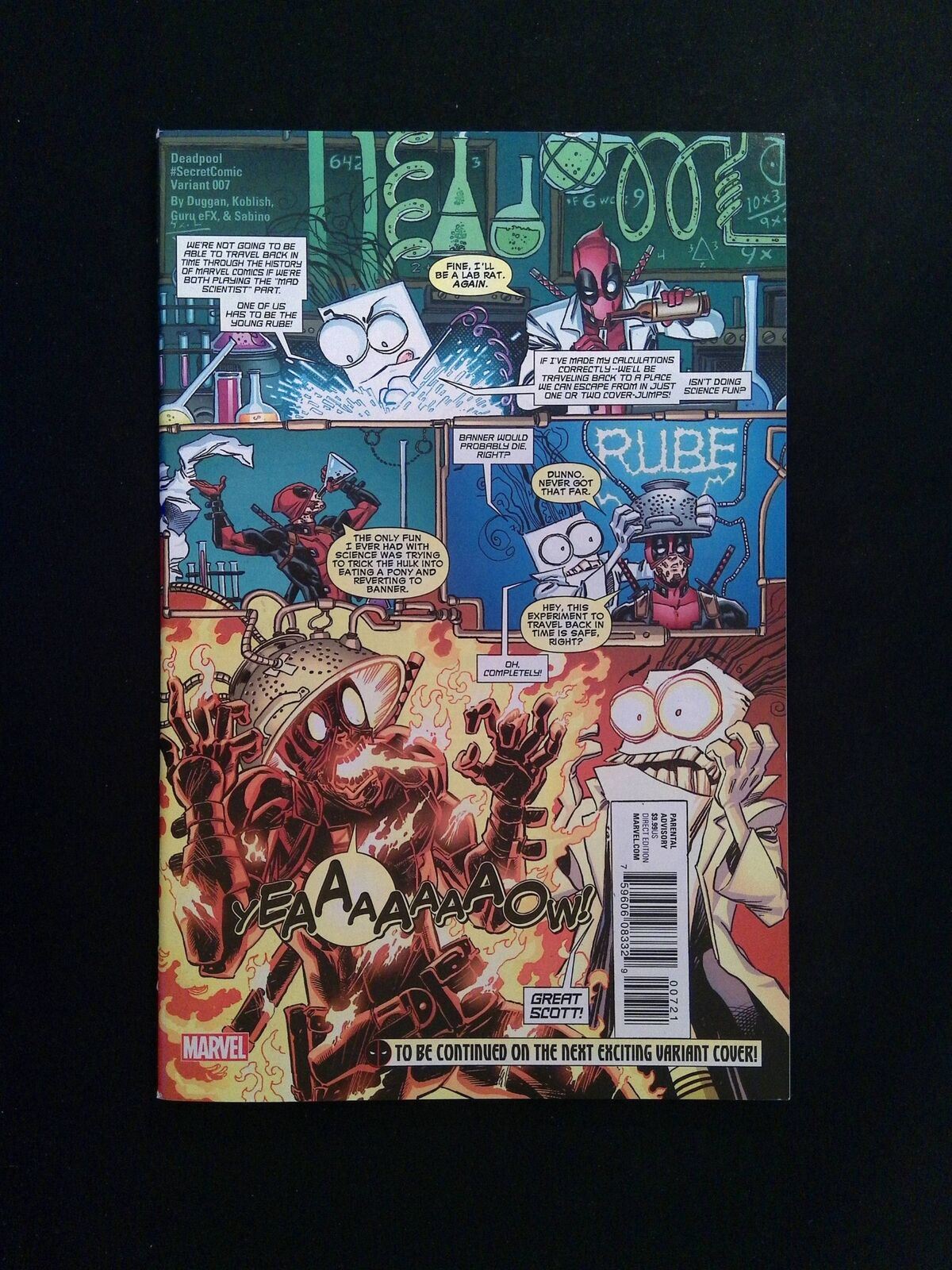 Deadpool #7B (4TH SERIES) MARVEL Comics 2016 NM KOBLISH VARIANT