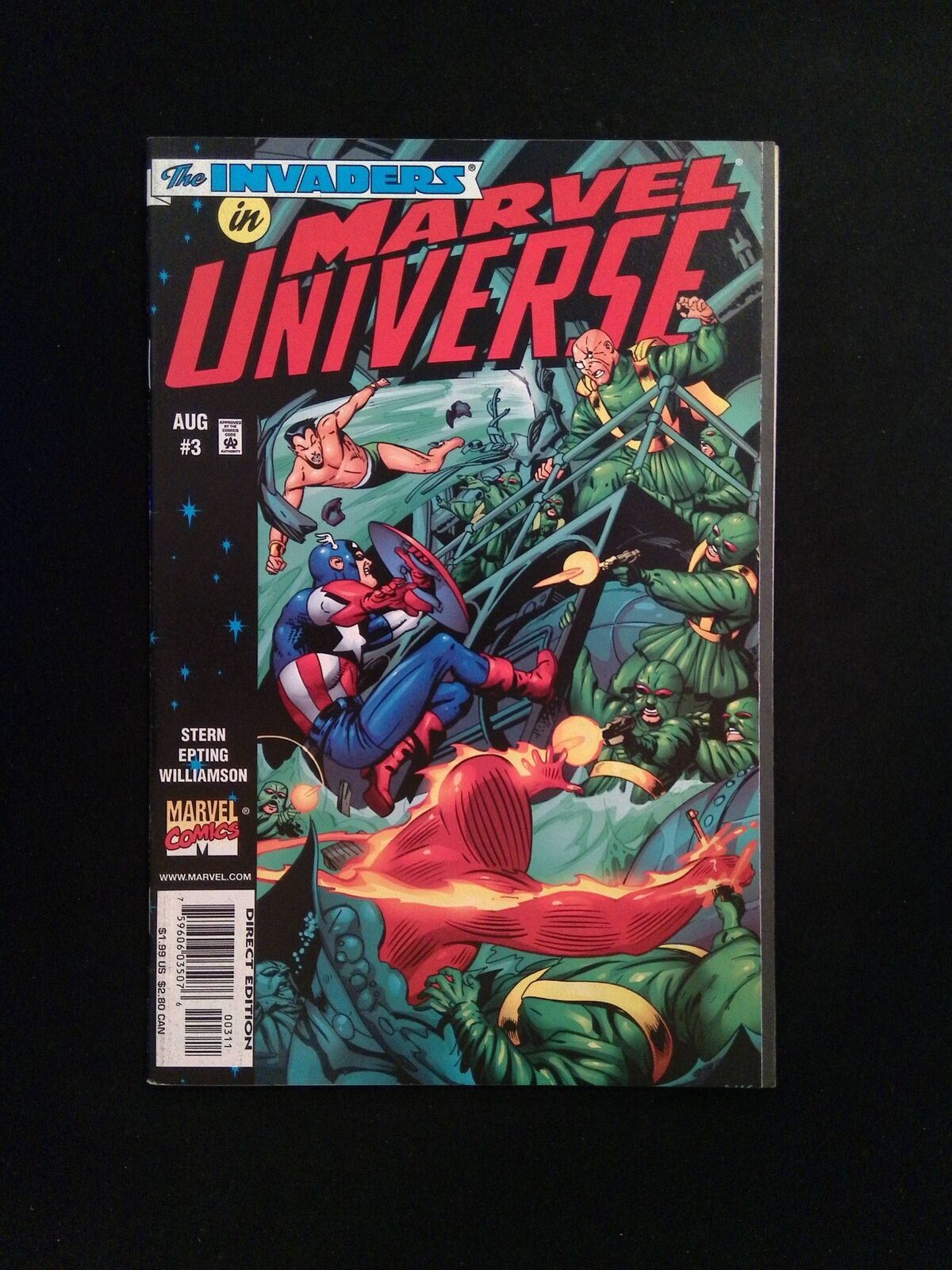 The Invaders In Marvel Universe #3 Marvel Comics 1998 VF+